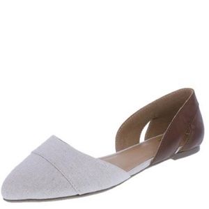 Fioni | Guilia Two Piece Flats | Gold/Brown | 11W